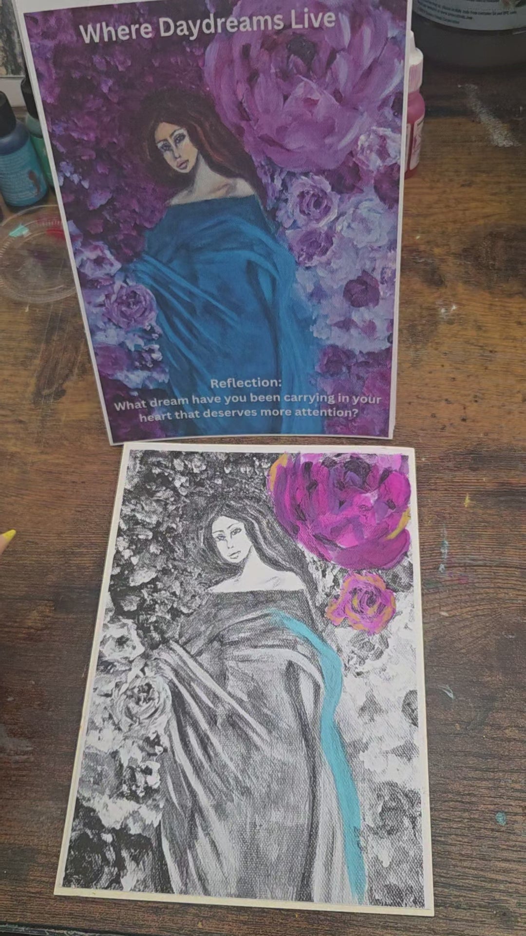 Where Daydreams Live — Grayscale Art Print Set