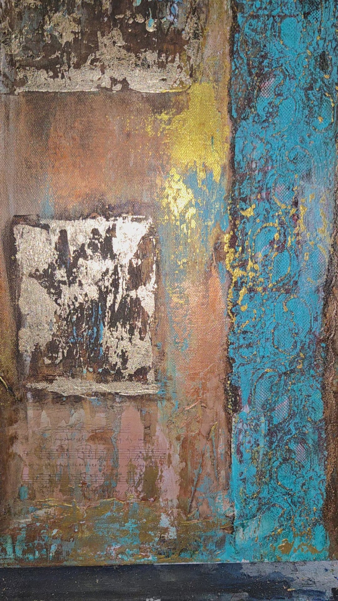 Don't Let Your Music Fade Away| Original Mixed Media Artwork