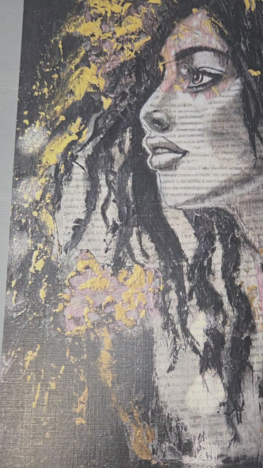 In the midst of chaos, I found my voice (8x10 art print)