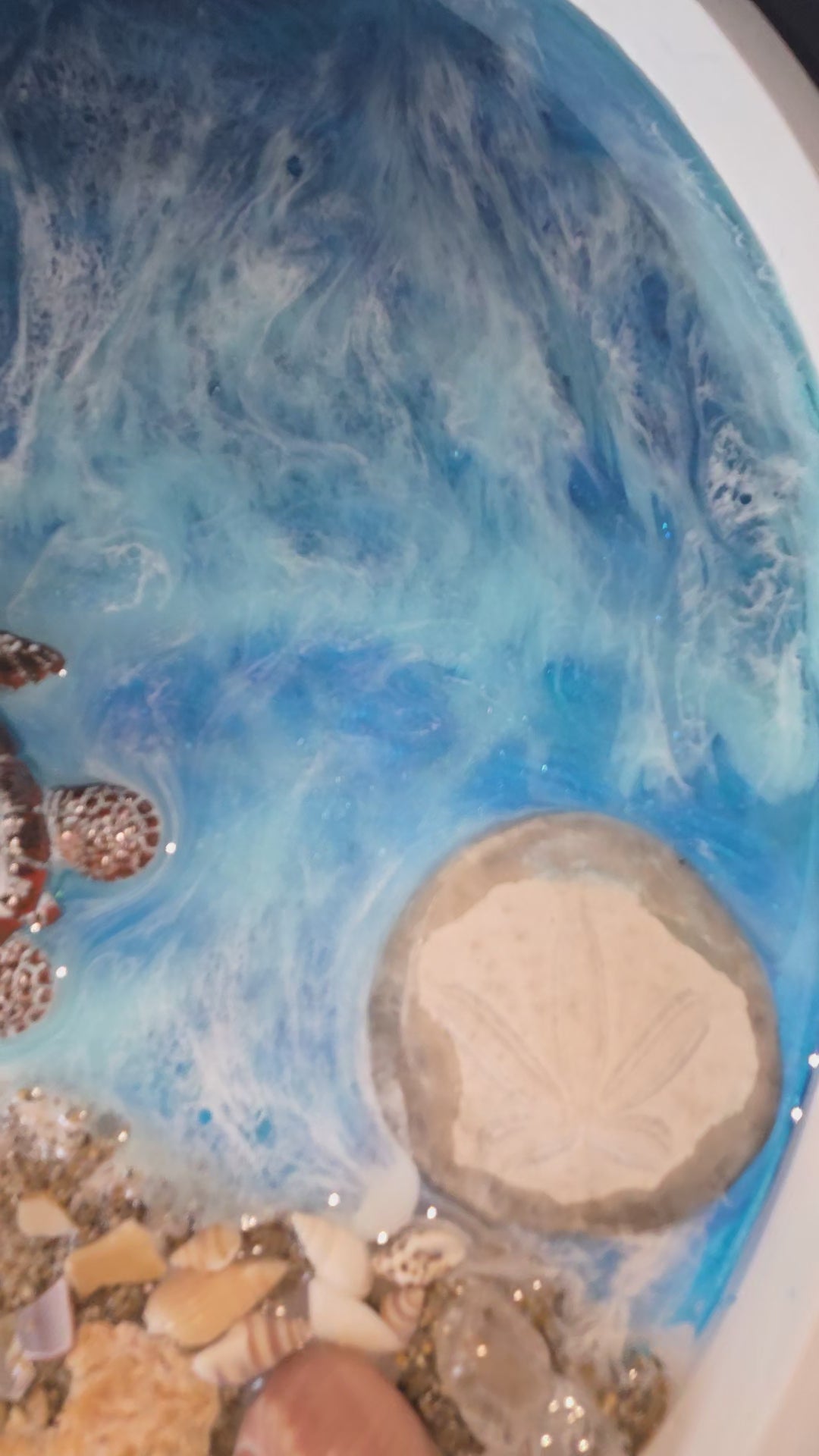 You & Me by the Sea|Resin Beach Accent Table