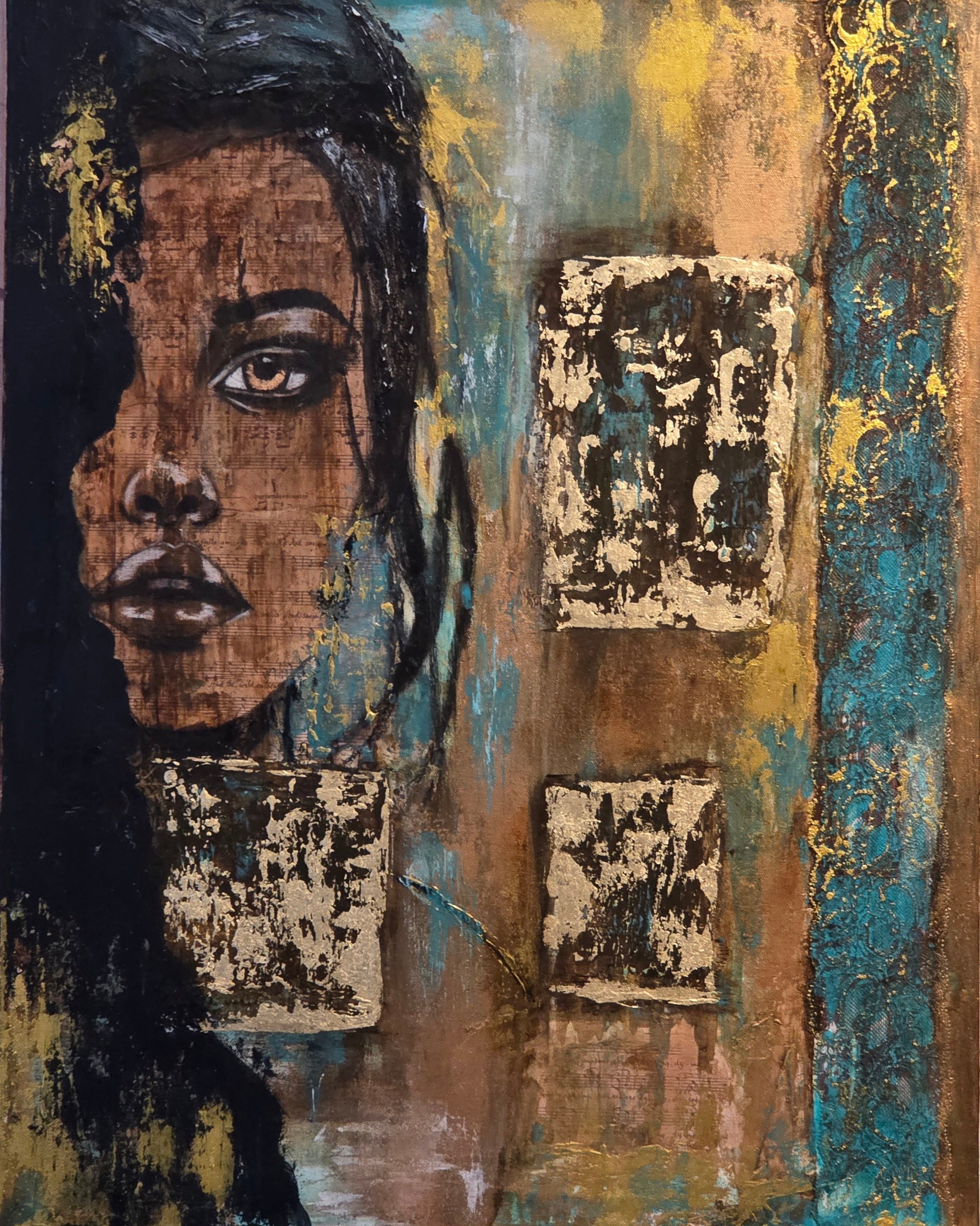 Don't Let Your Music Fade Away| Original Mixed Media Artwork