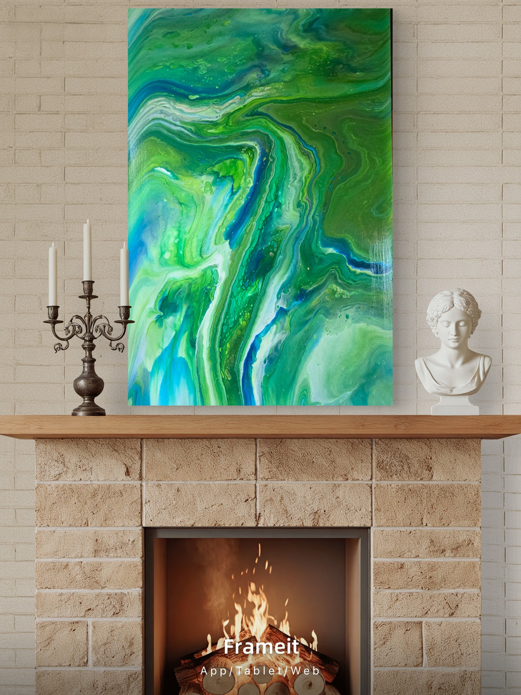 Peacock| Original Fluid Acrylic Artwork
