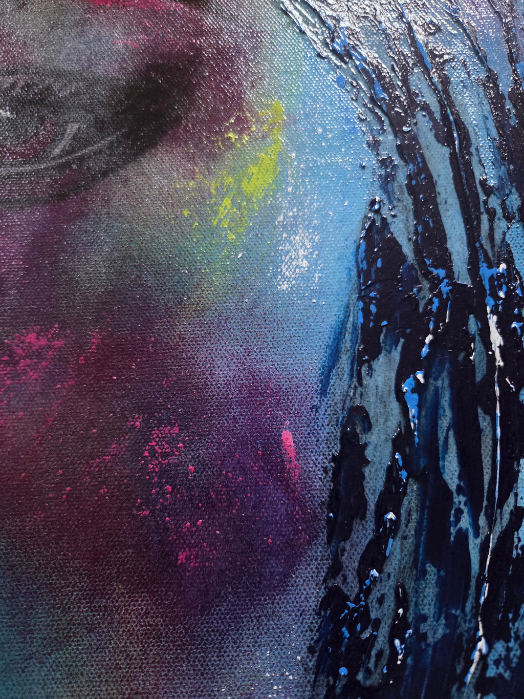 Bloom Through the Fractures | Original Mixed Media Artwork