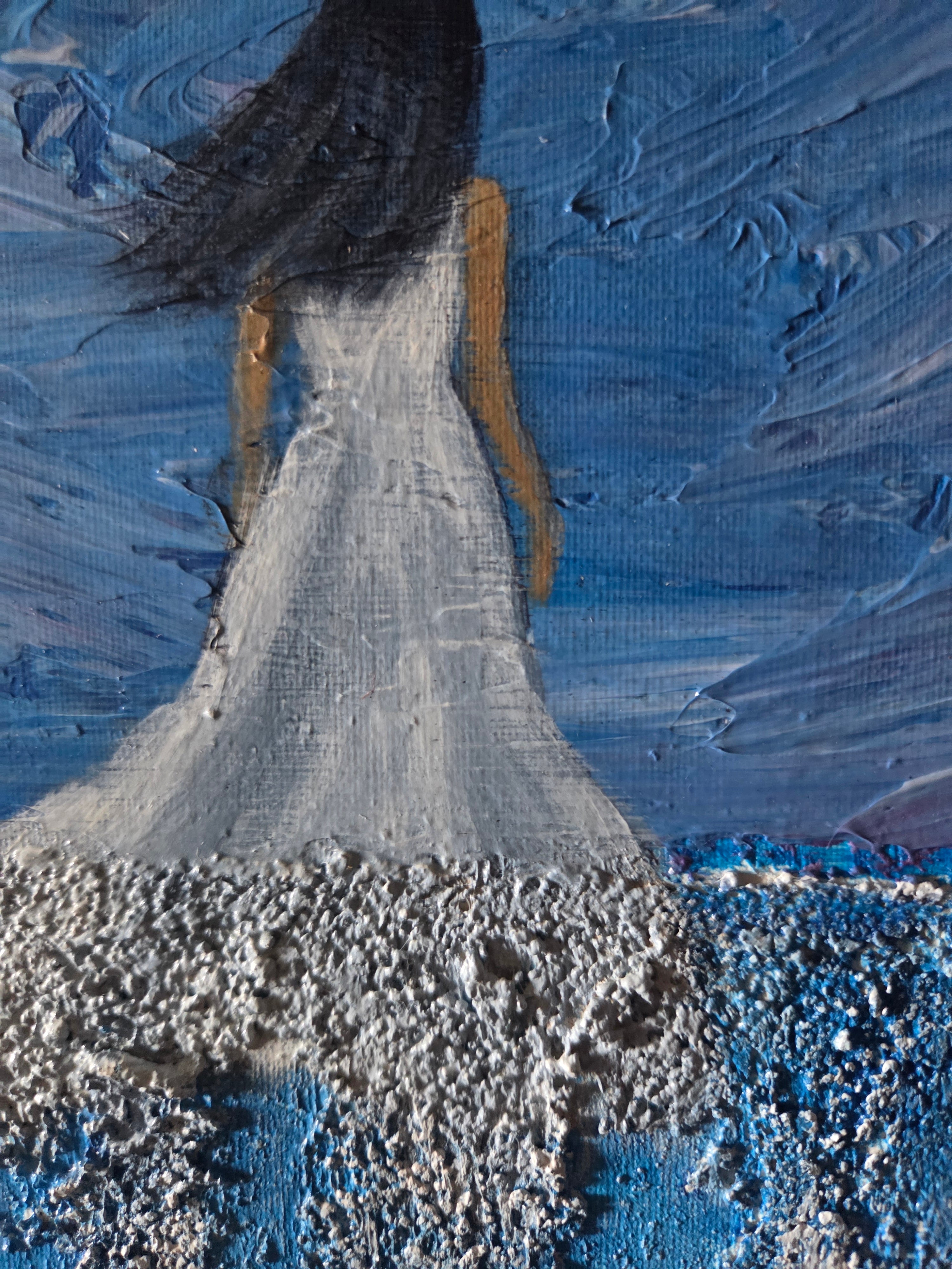 Despite Everything, She Kept Going|Original Textured Acrylic Artwork