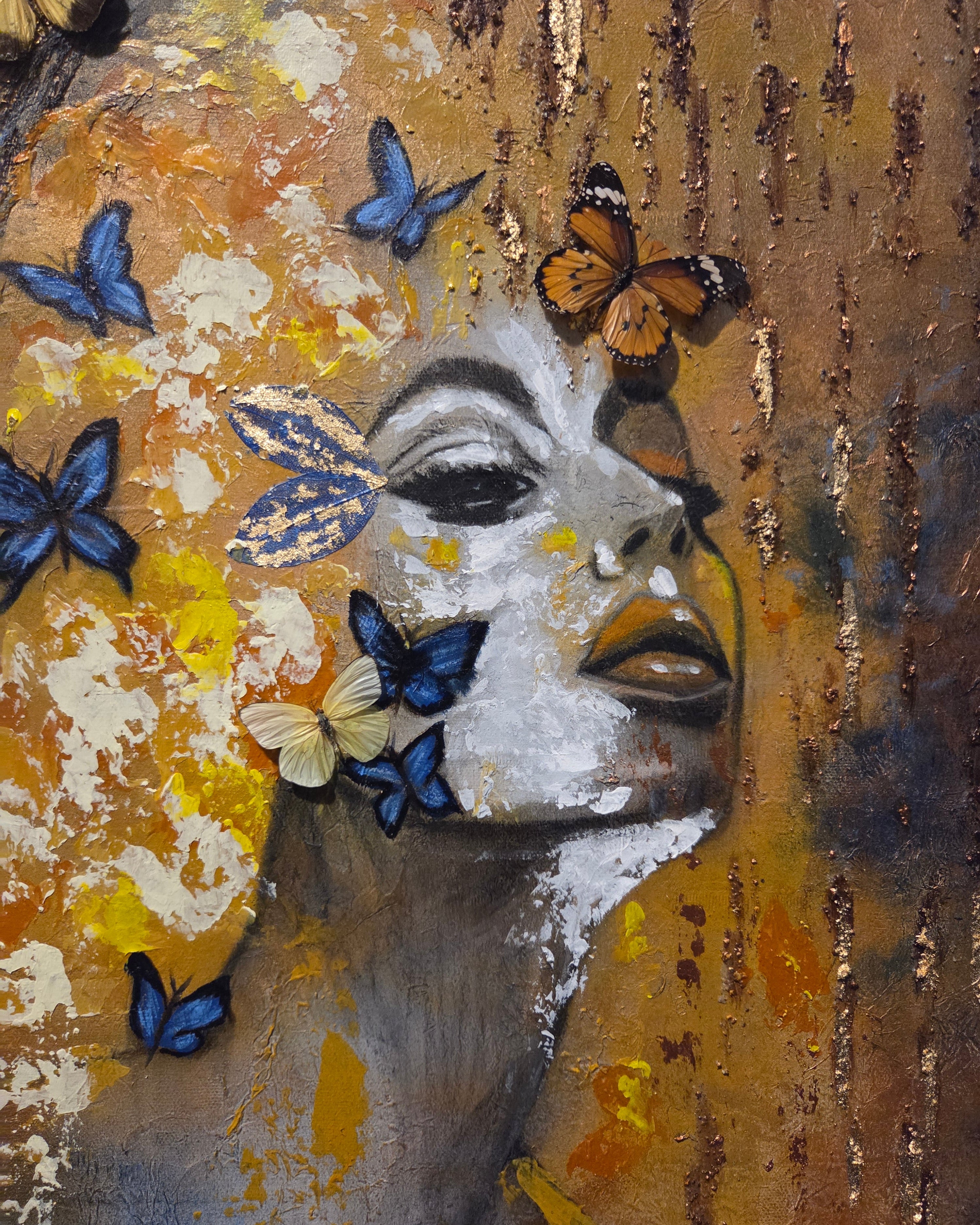 She Became Wings|Original Mixed Media Artwork