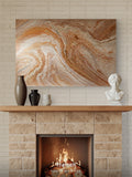 Golden Zion|Original Fluid Acrylic Artwork