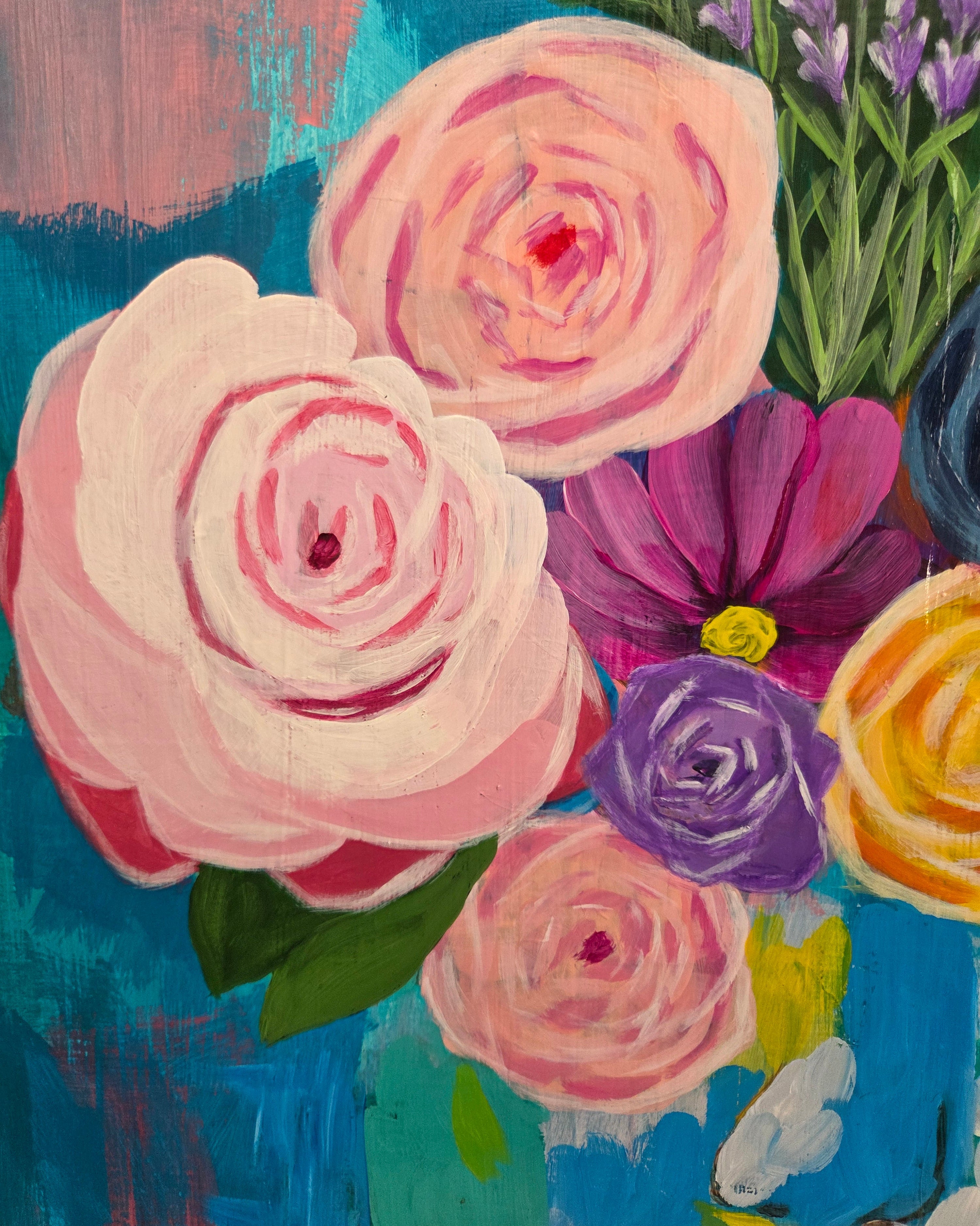 Thinking Beautifully | Original Mixed Media Artwork