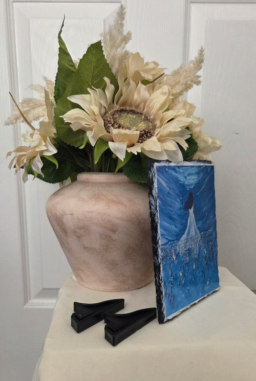 "Despite everything, she kept going" art print/photo slate