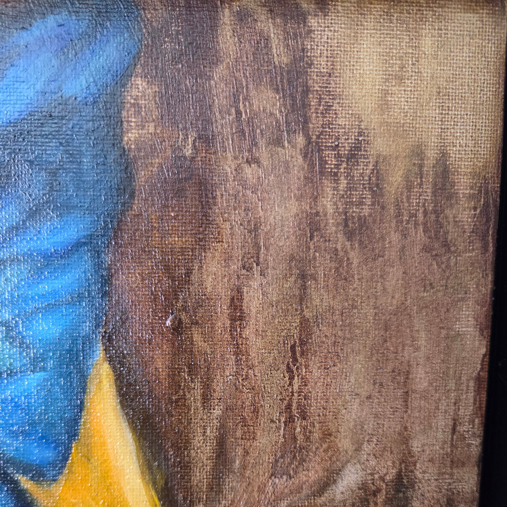 Close-up of a textured brown background.