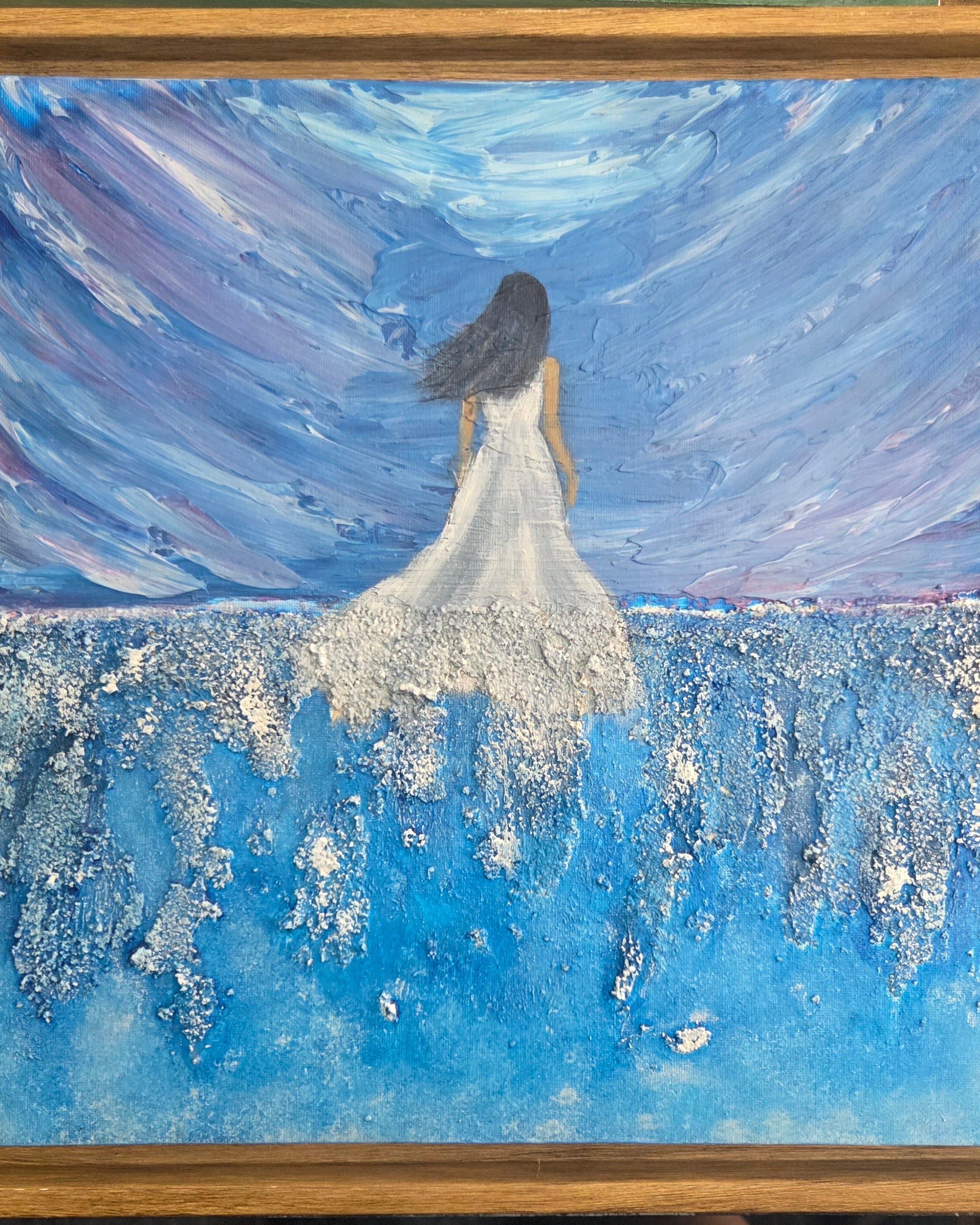 Despite Everything, She Kept Going|Original Textured Acrylic Artwork