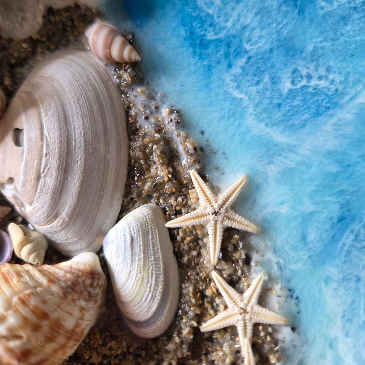 You & Me by the Sea|Resin Beach Accent Table