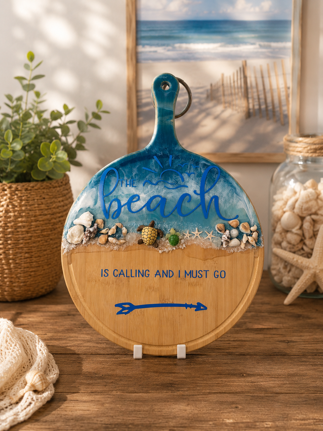 Handcrafted Resin Beach Home Decor