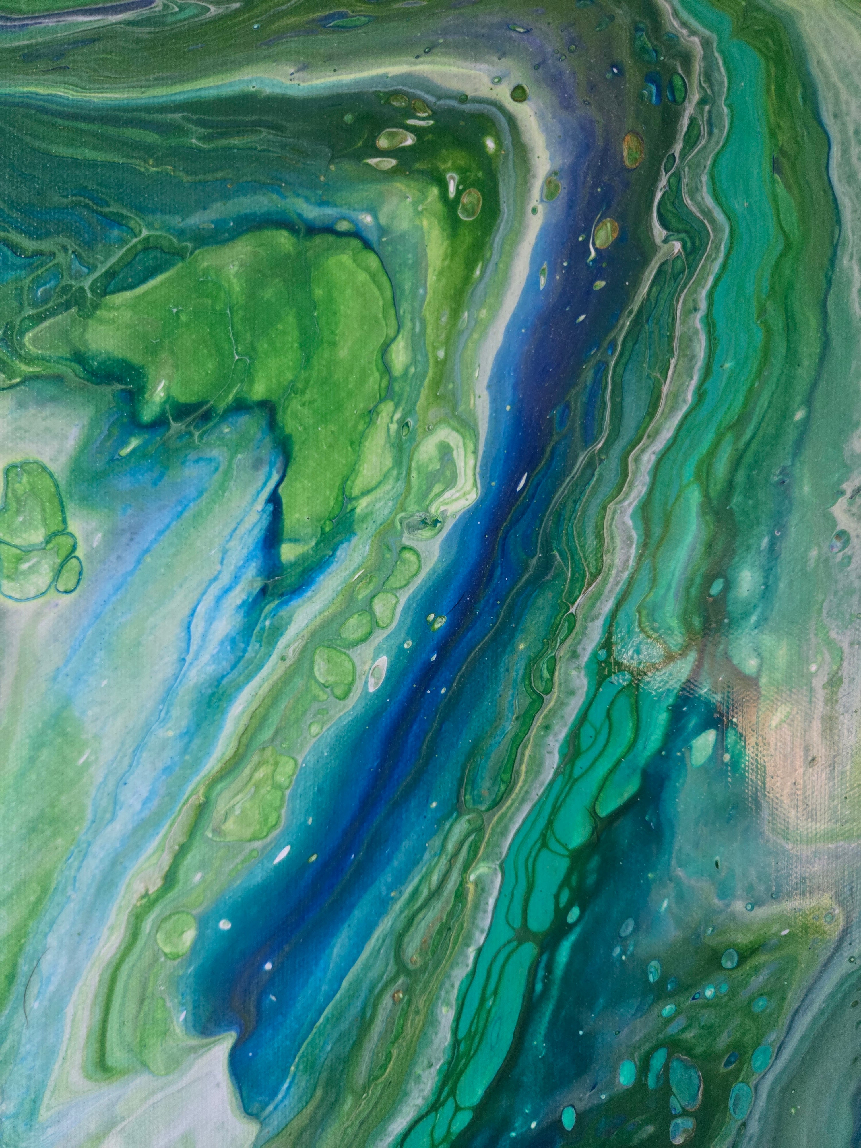Peacock| Original Fluid Acrylic Artwork