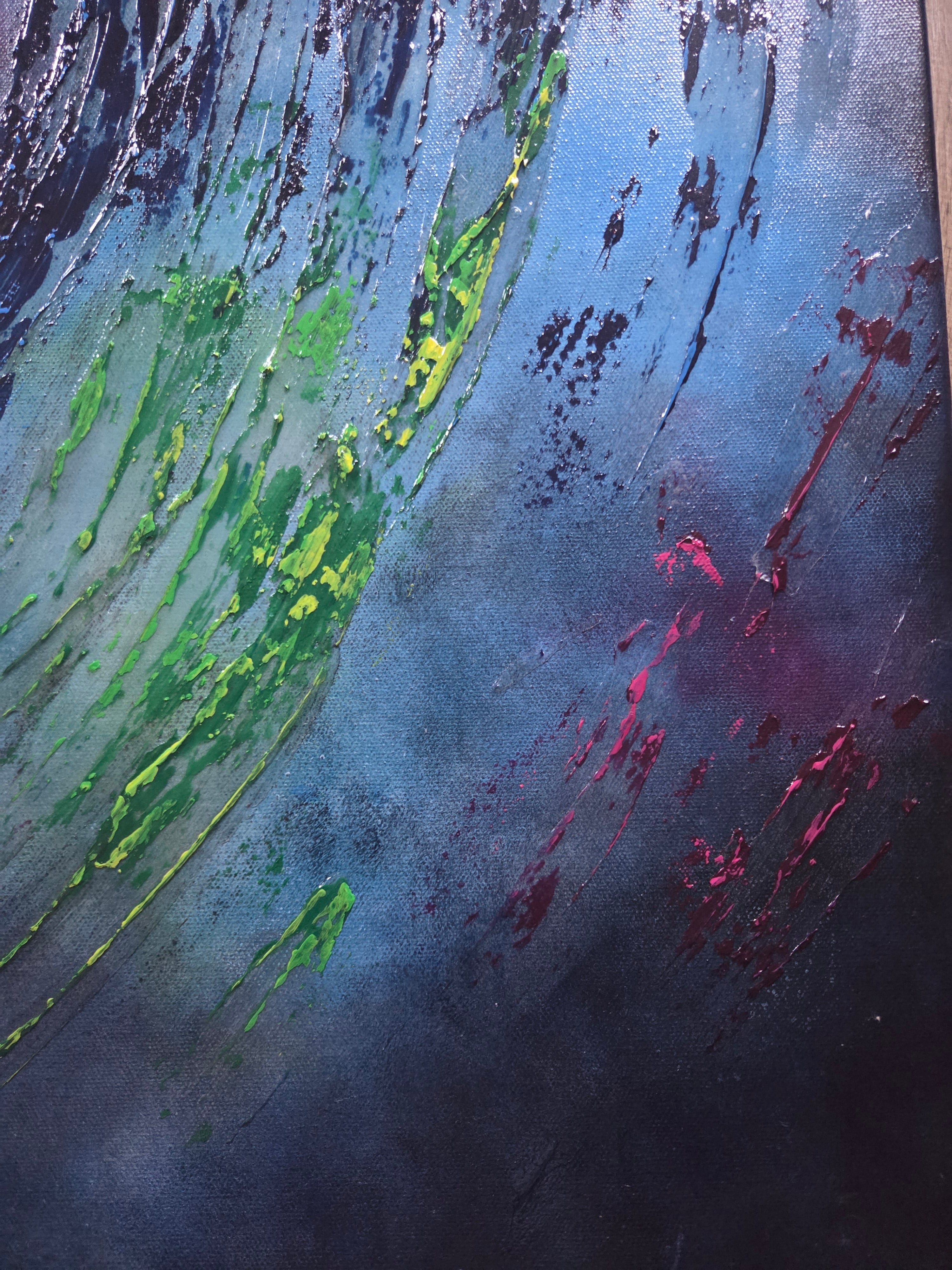 Bloom Through the Fractures | Original Mixed Media Artwork
