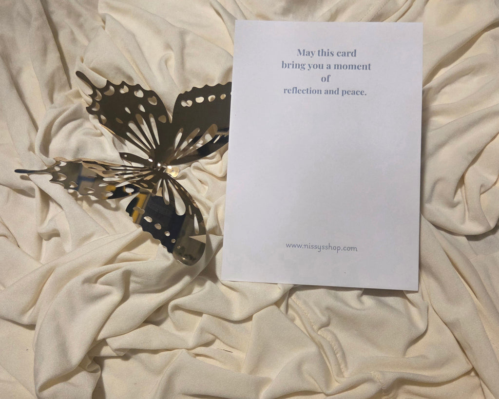Affirmation Card "She Became Wings"
