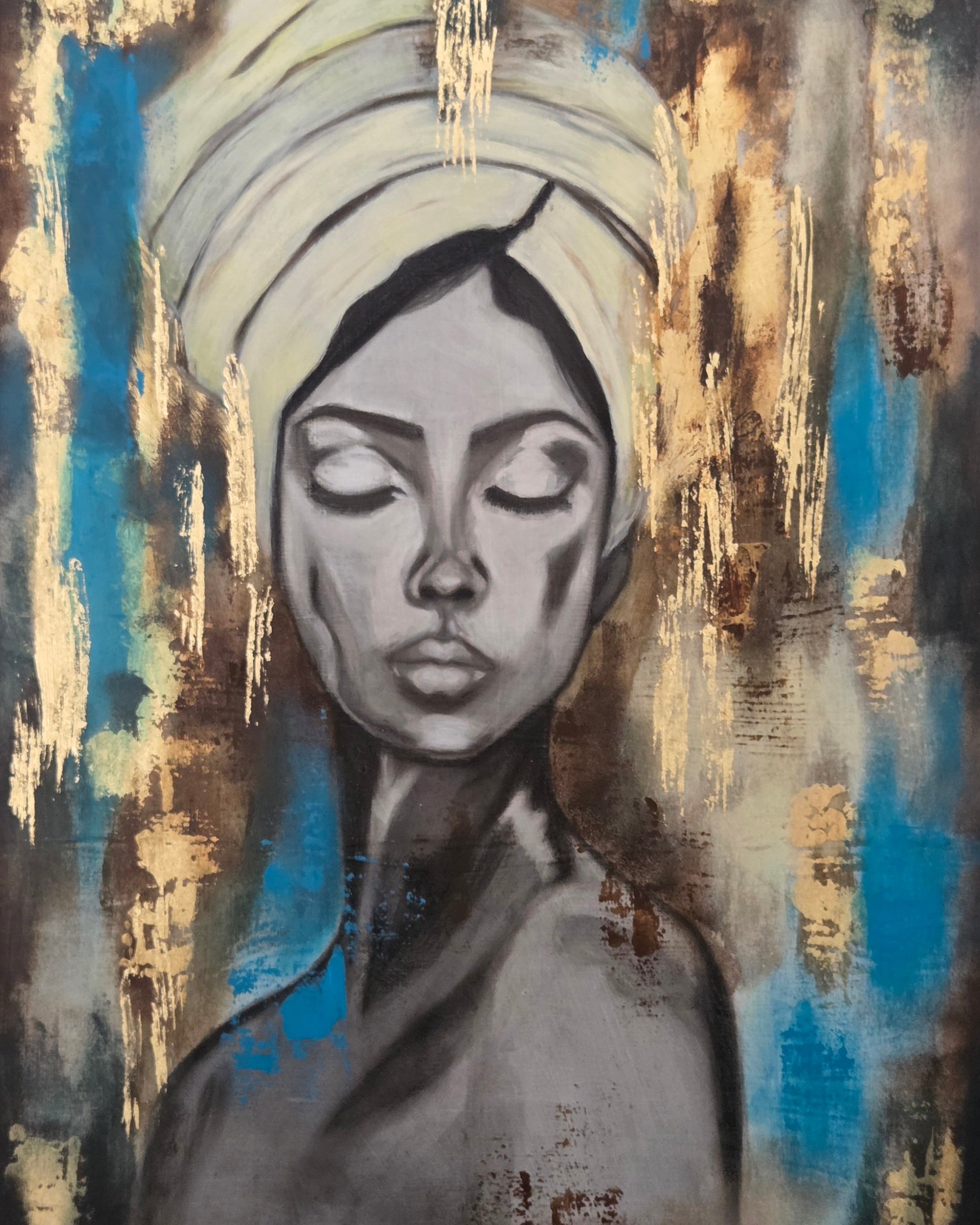 When Quietness Came | Original Mixed Media Artwork