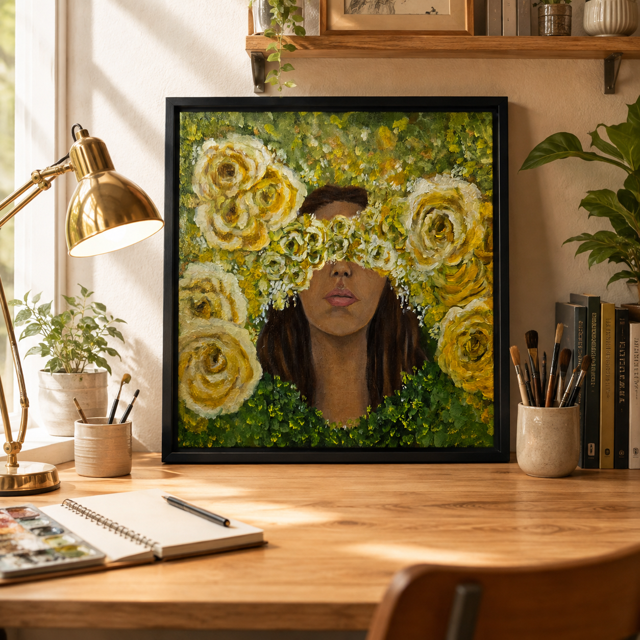 Blooming from Within | Original Acrylic & Oil Artwork