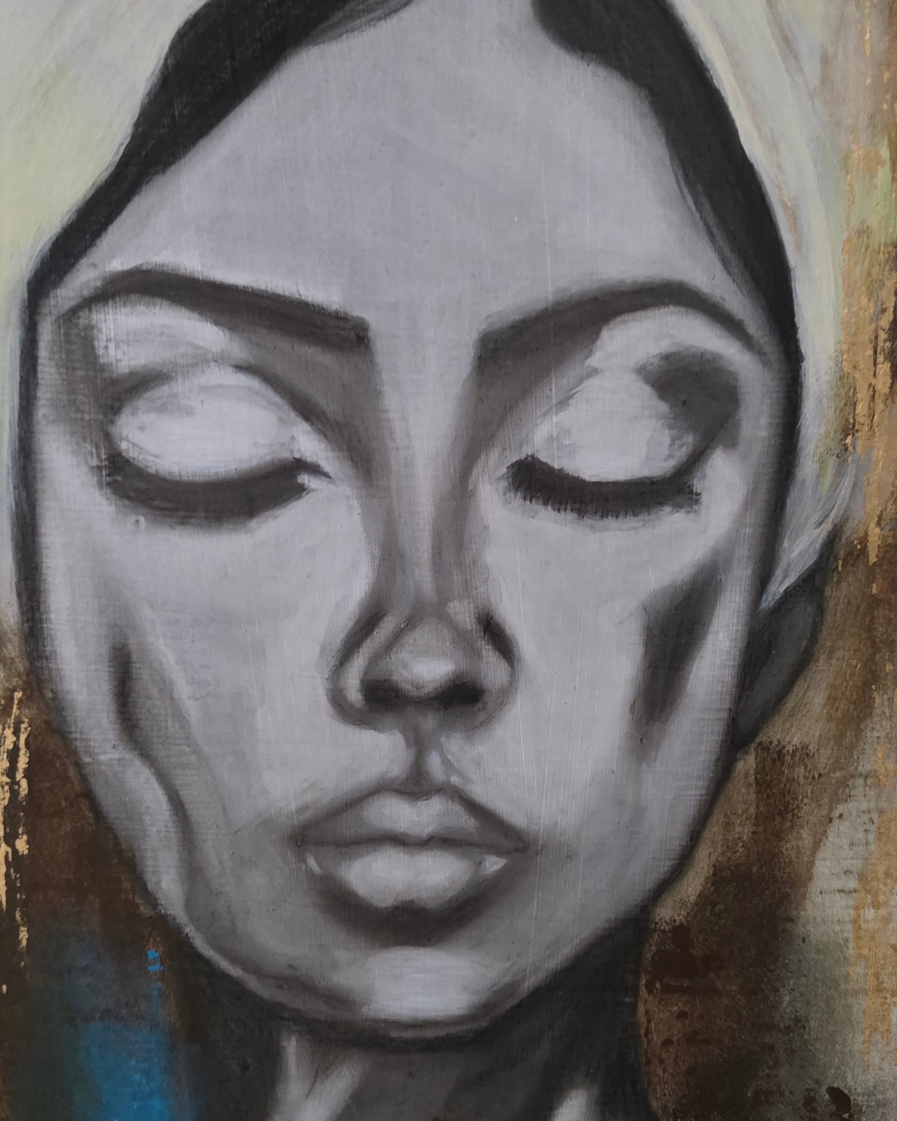 When Quietness Came | Original Mixed Media Artwork