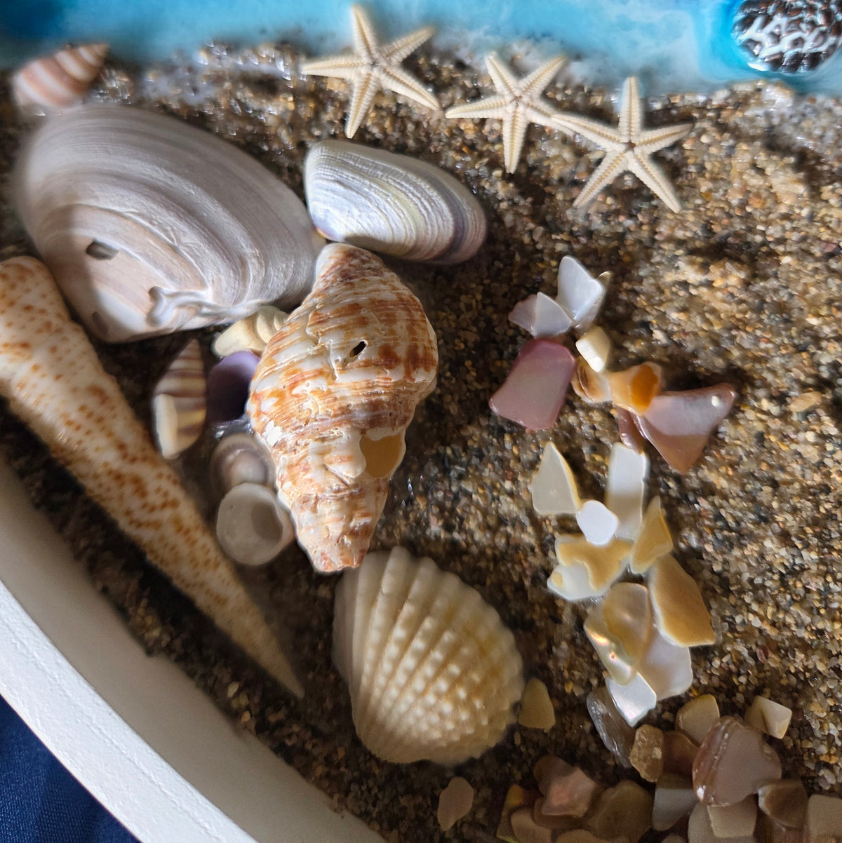 You & Me by the Sea|Resin Beach Accent Table