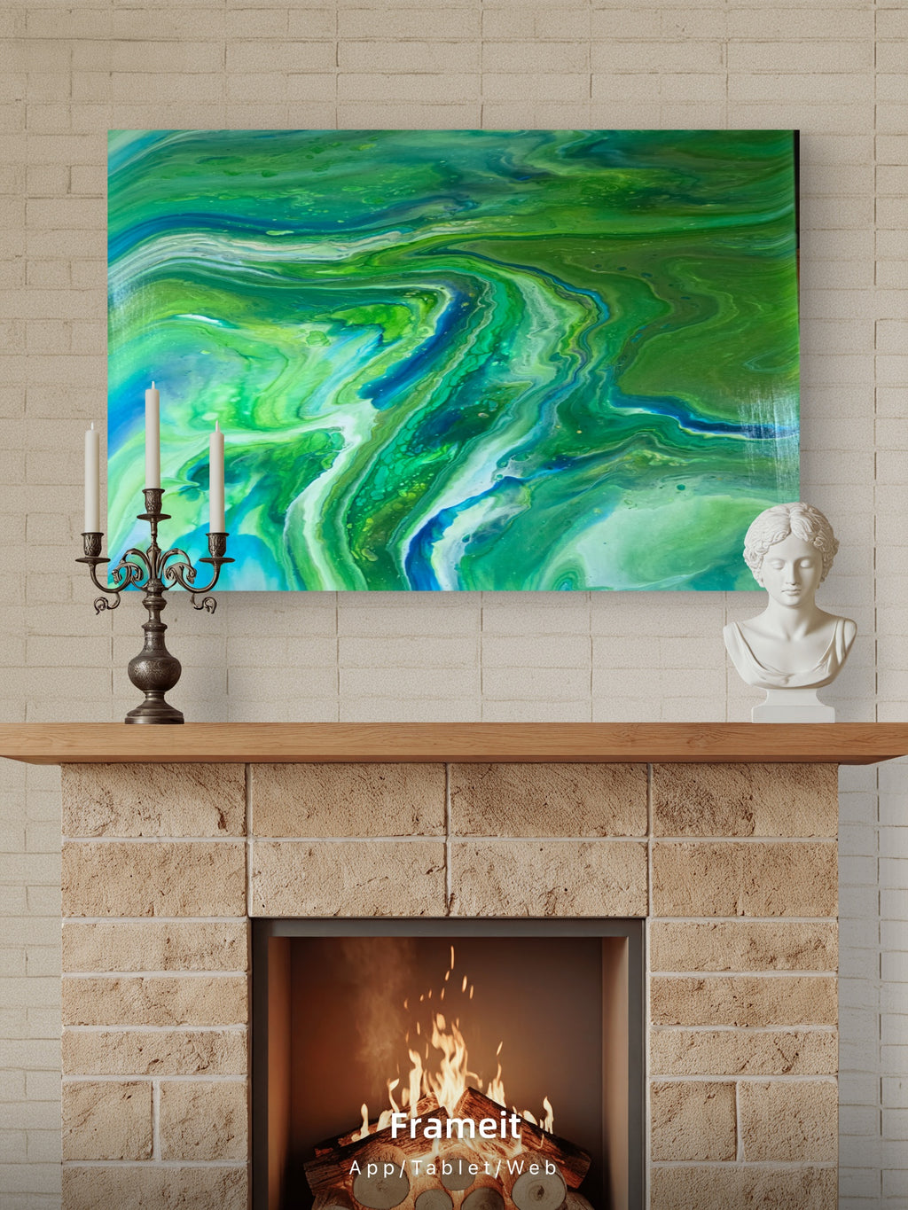 Peacock| Original Fluid Acrylic Artwork
