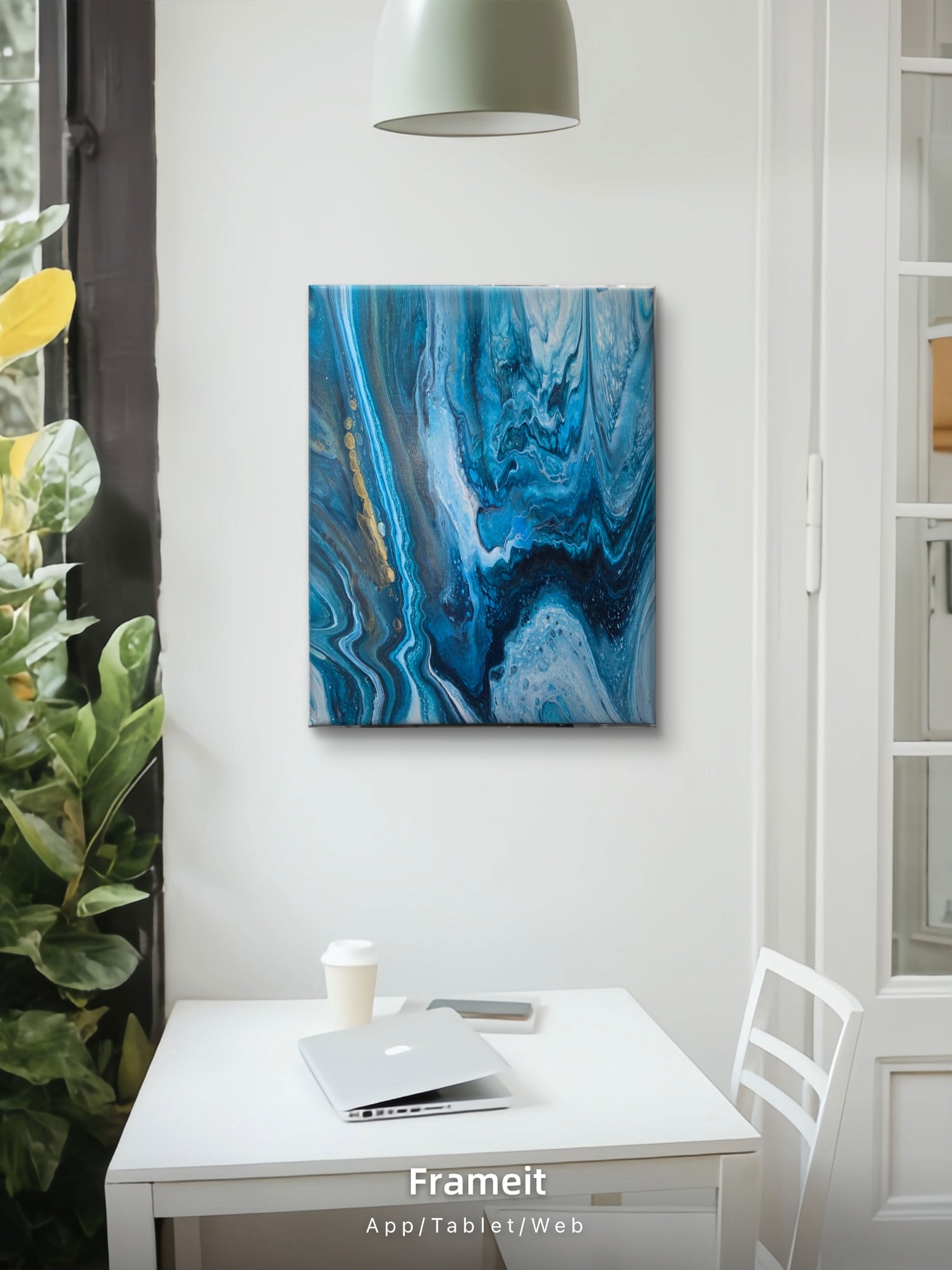Blue Symphony| Original Fluid Acrylic Artwork