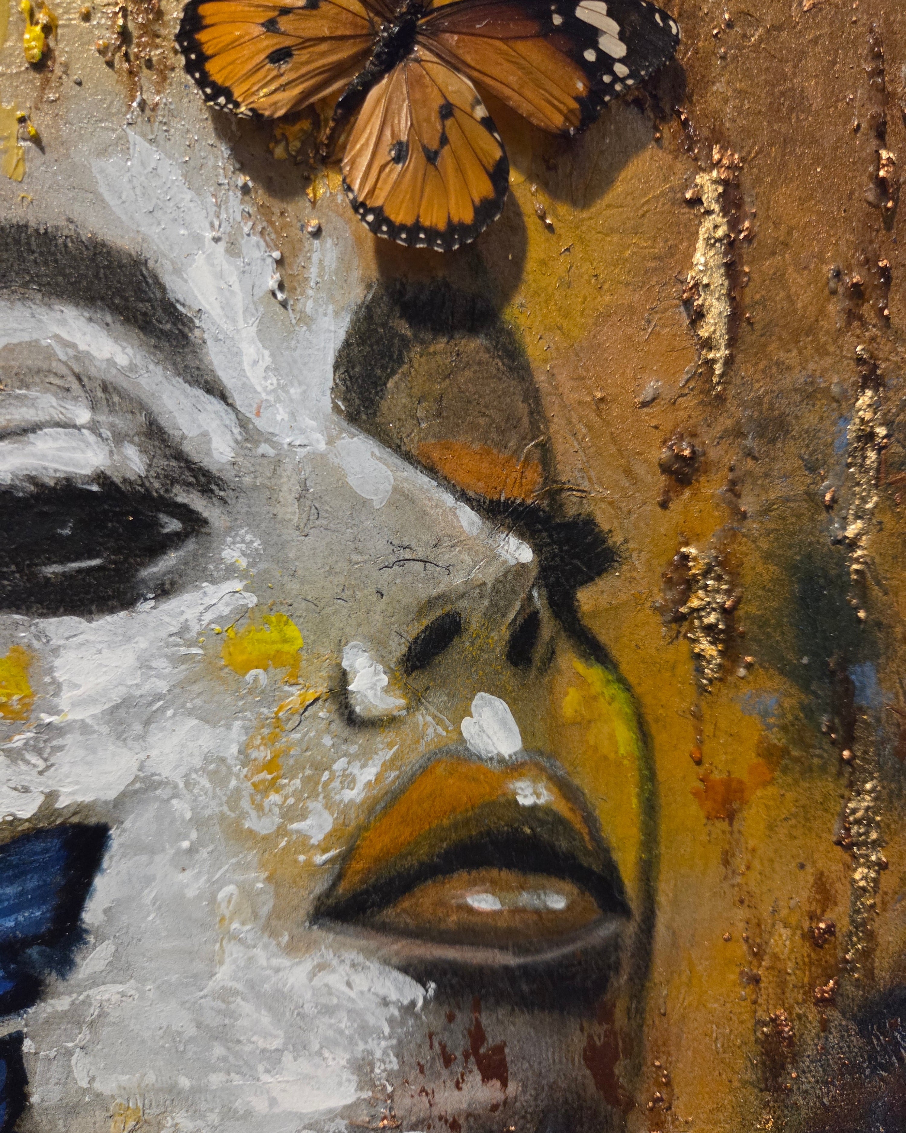 She Became Wings|Original Mixed Media Artwork