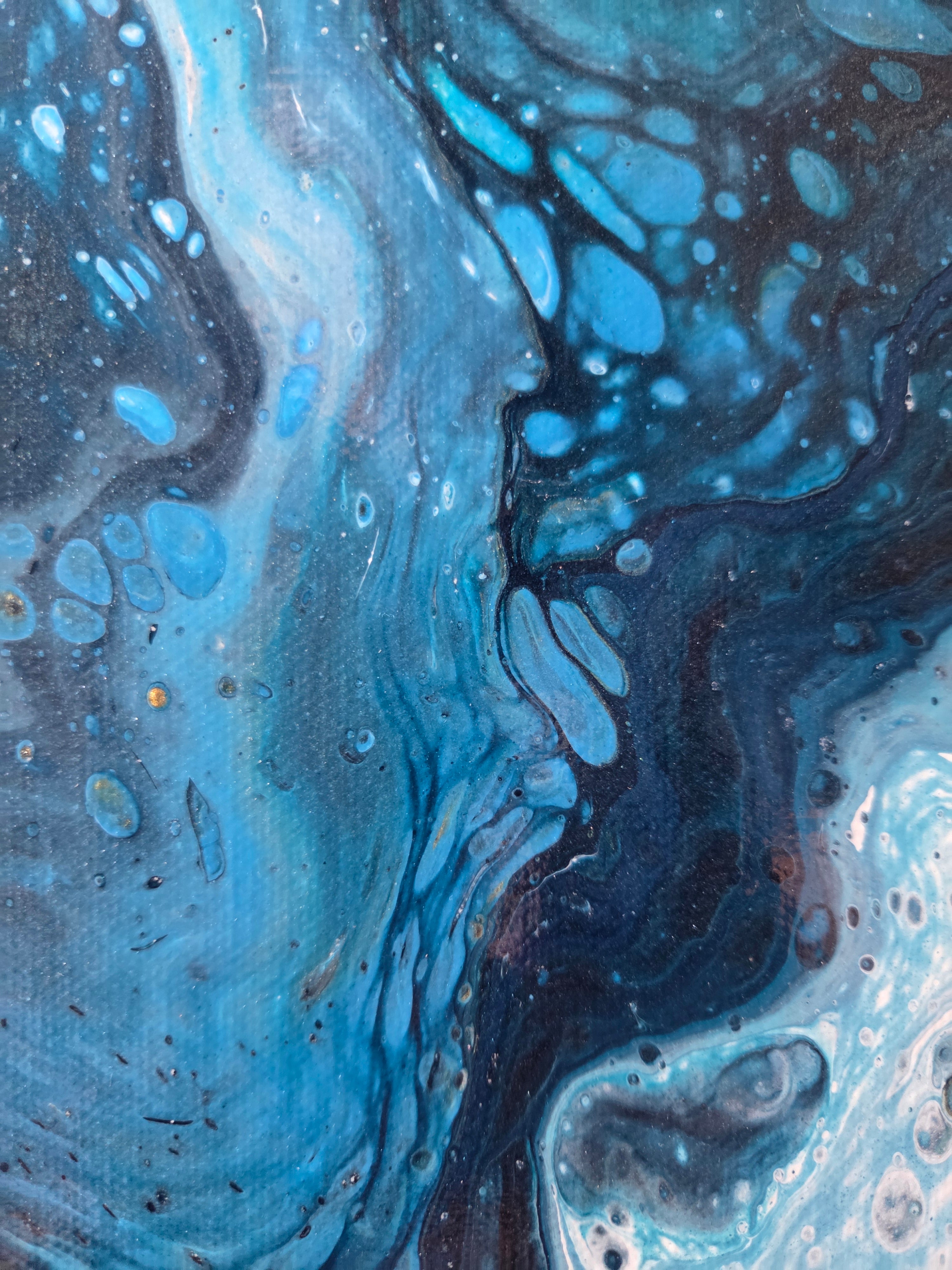 Blue Symphony| Original Fluid Acrylic Artwork