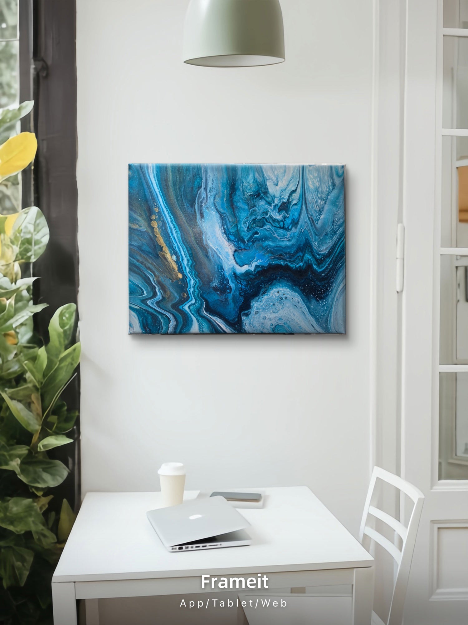 Blue Symphony| Original Fluid Acrylic Artwork