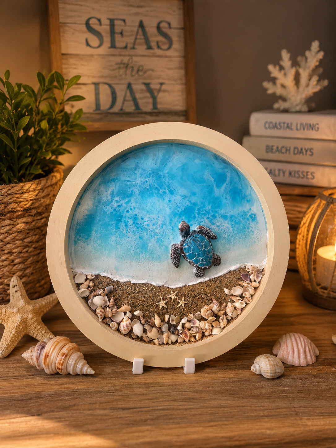 Handcrafted Resin Beach Home Decor
