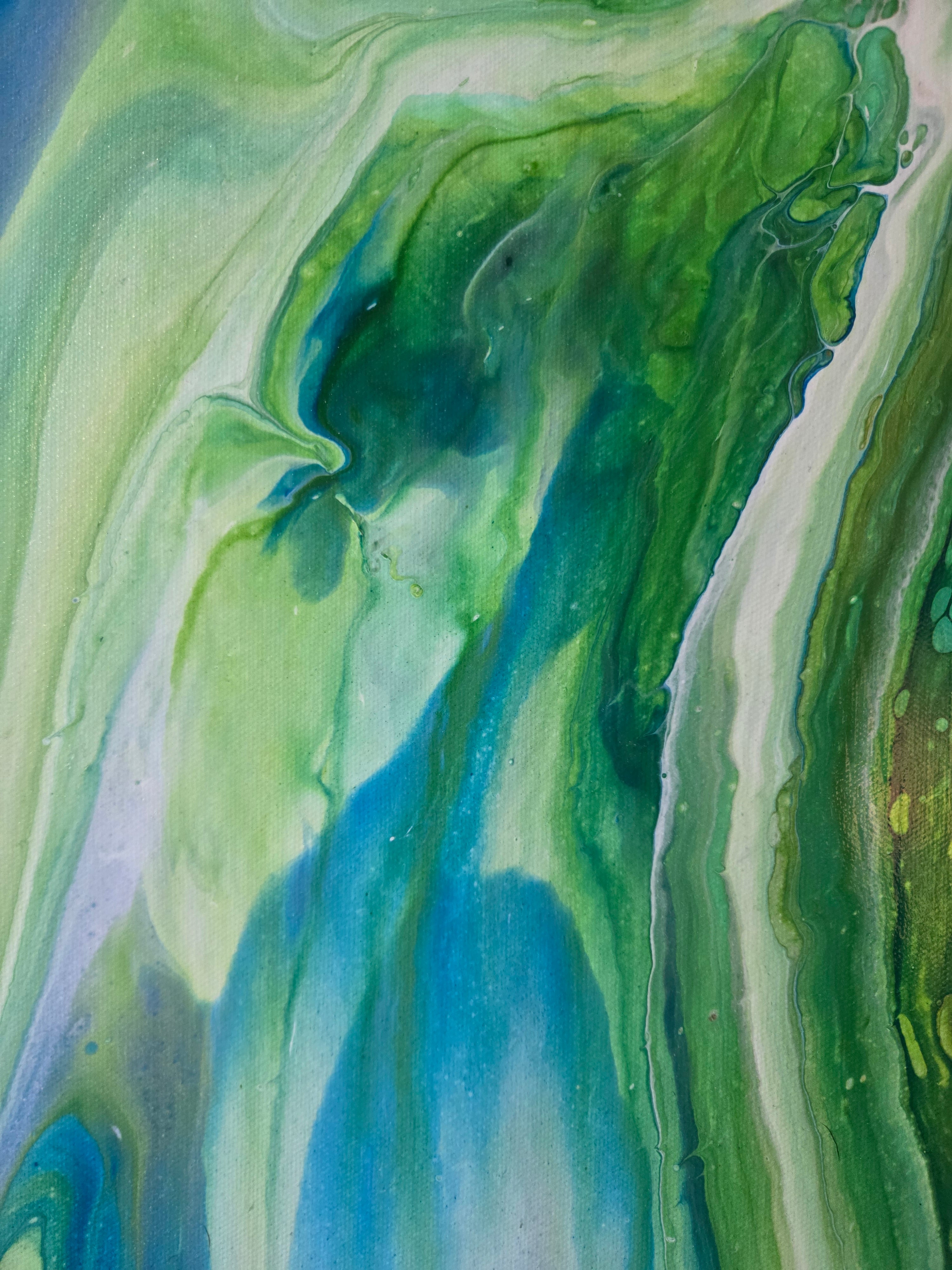 Peacock| Original Fluid Acrylic Artwork