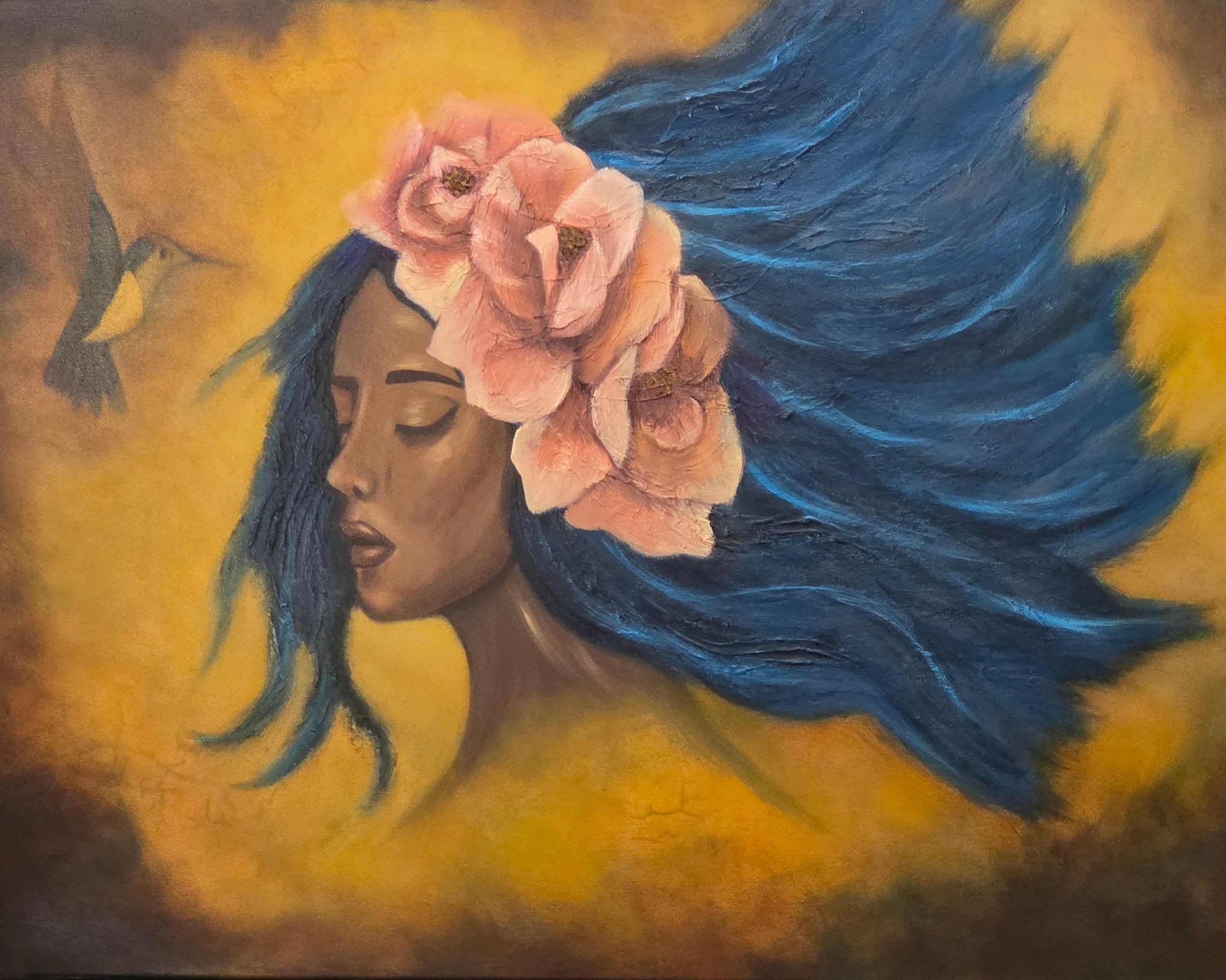 Exhaling the Past| Original Acrylic & Oil Artwork