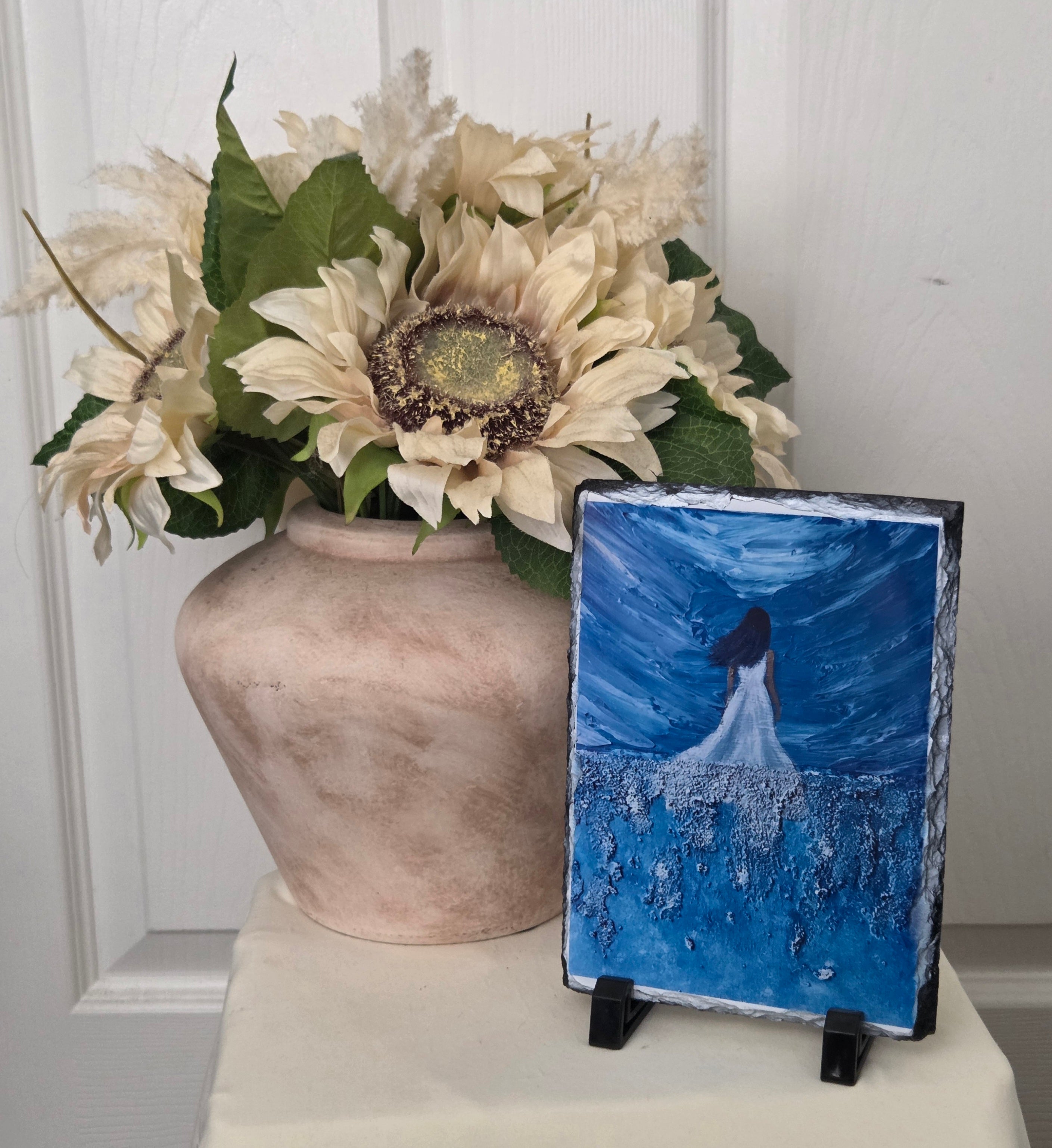 "Despite everything, she kept going" art print/photo slate