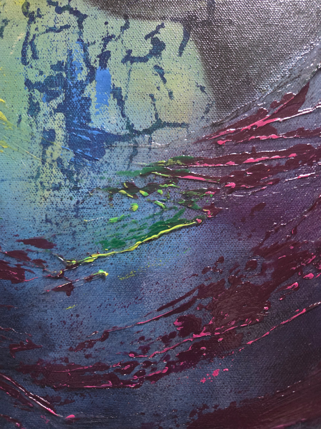 Bloom Through the Fractures | Original Mixed Media Artwork