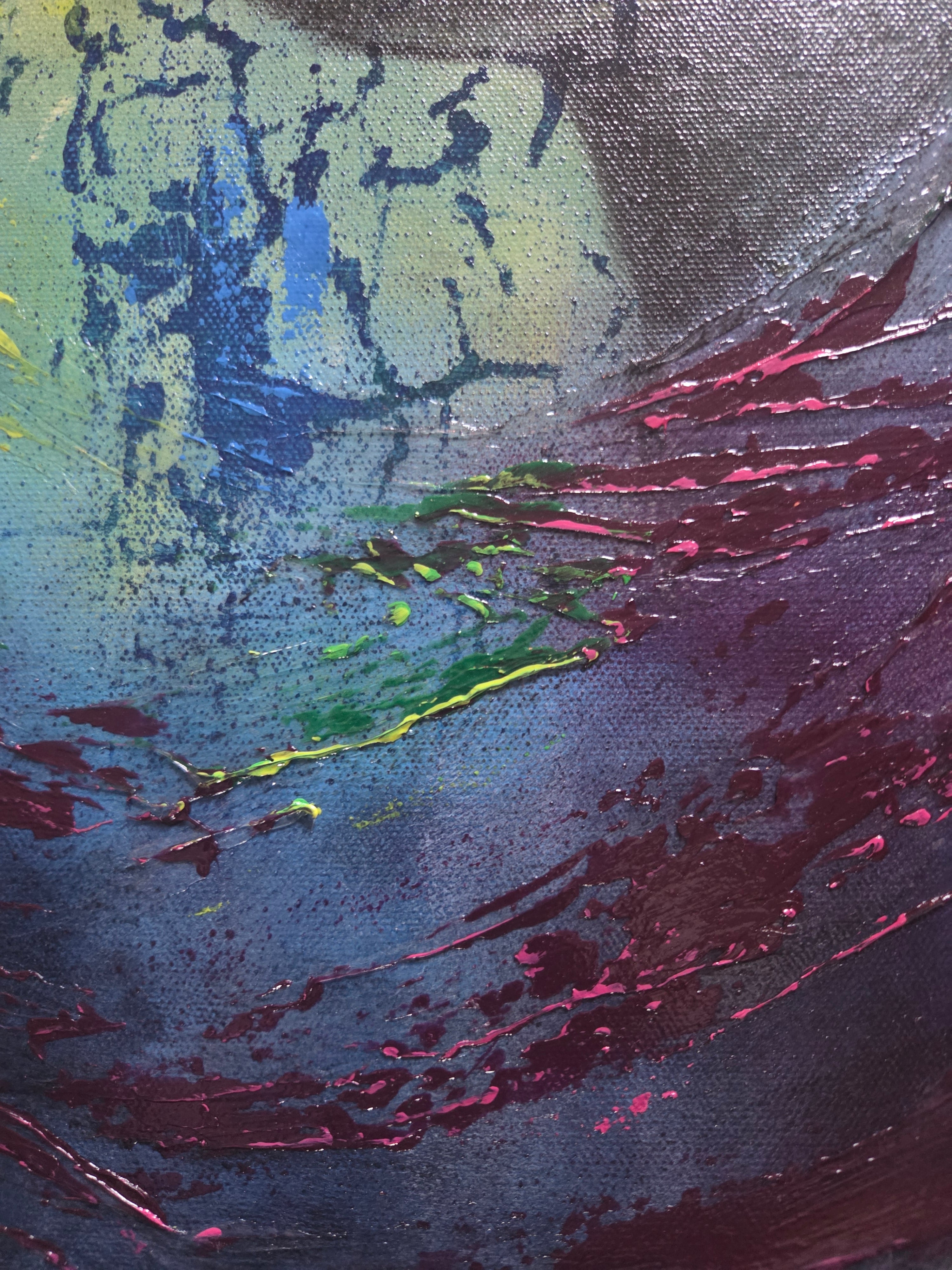 Bloom Through the Fractures | Original Mixed Media Artwork