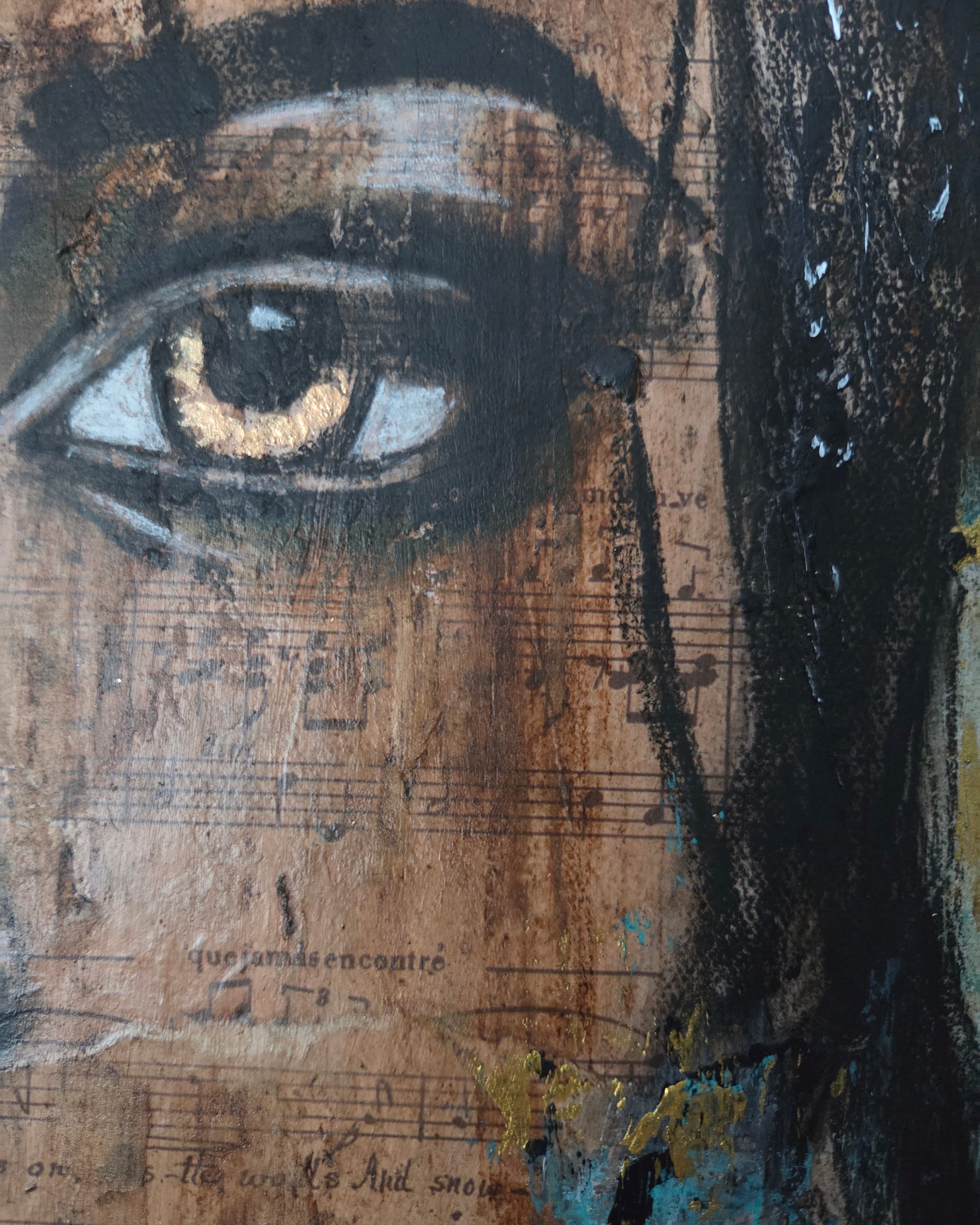 Don't Let Your Music Fade Away| Original Mixed Media Artwork