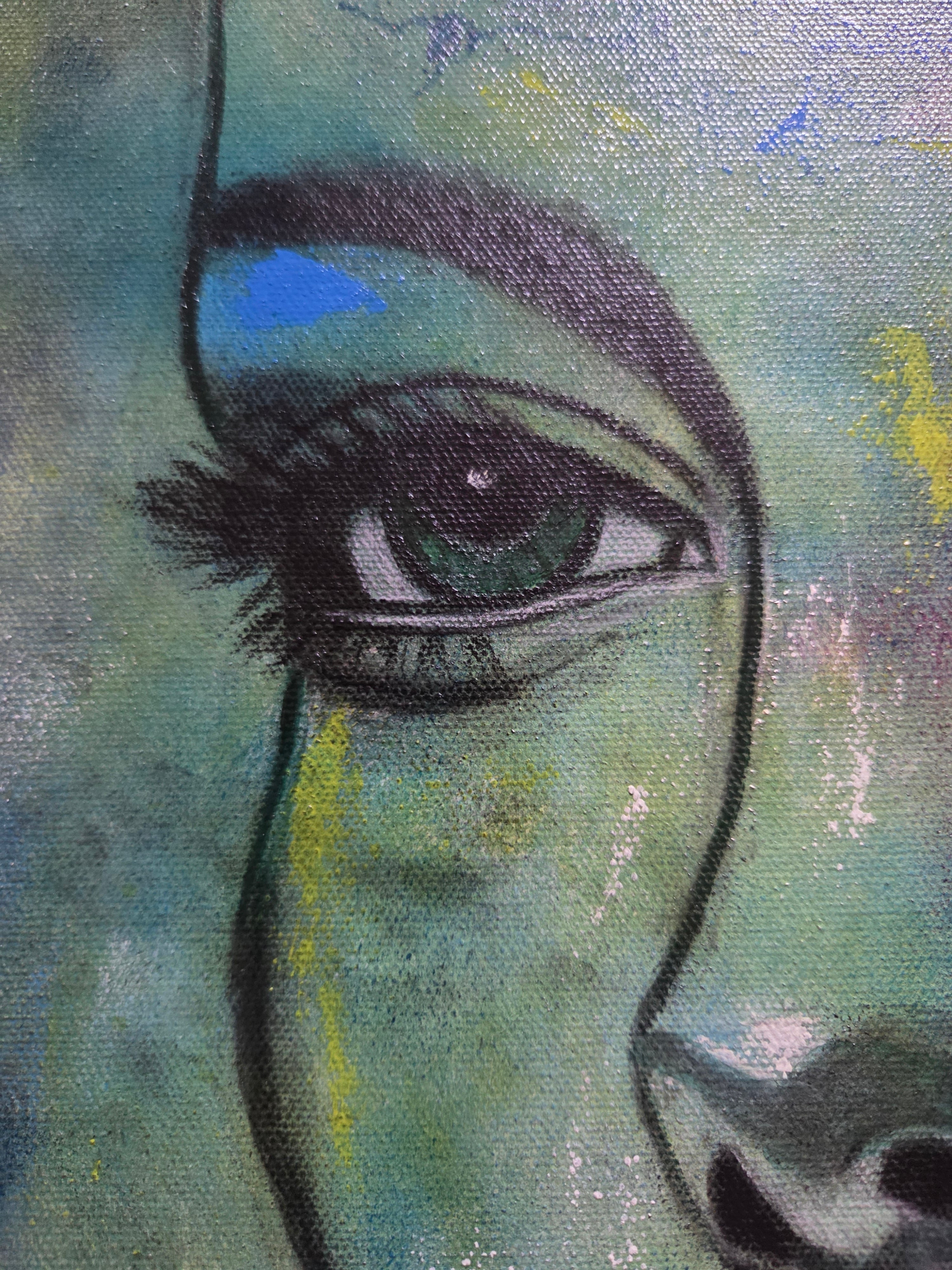 Bloom Through the Fractures | Original Mixed Media Artwork