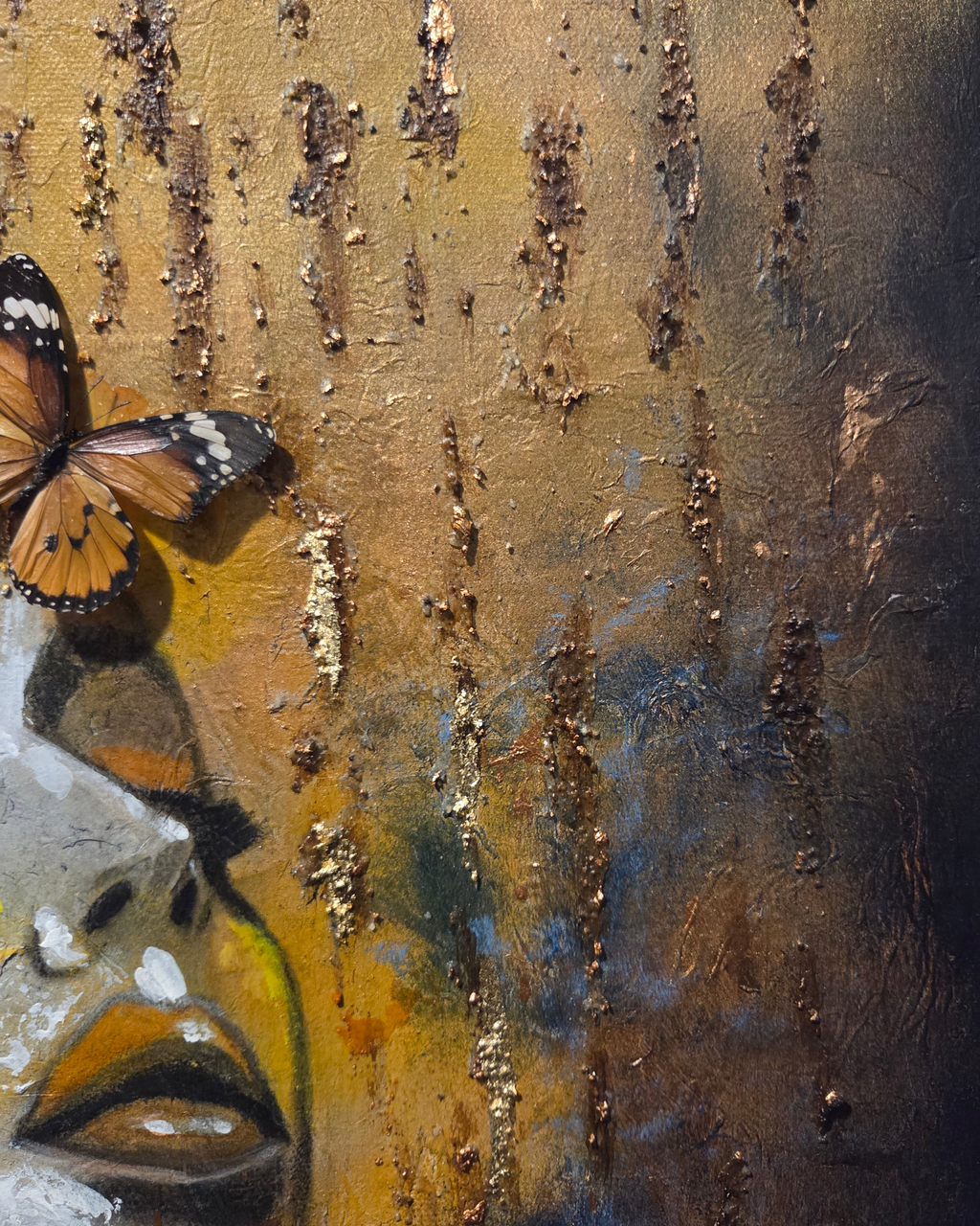 She Became Wings|Original Mixed Media Artwork